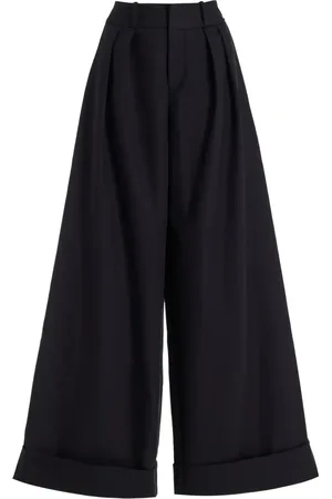 FRANCOISE Pleat-detail palazzo pants