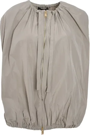 Fabiana Filippi Faille bomber jacket