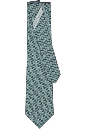 Salvatore Ferragamo Gancini-print silk tie