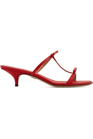 Salvatore Ferragamo Bow kitten-heel strappy sandals