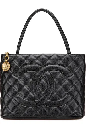 CHANEL 2003-2004 Caviar Medallion tote bag