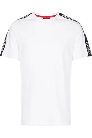 HUGO BOSS Logo-tape crew-neck T-shirt