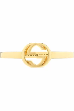 Gucci 18kt yellow Interlocking G ring