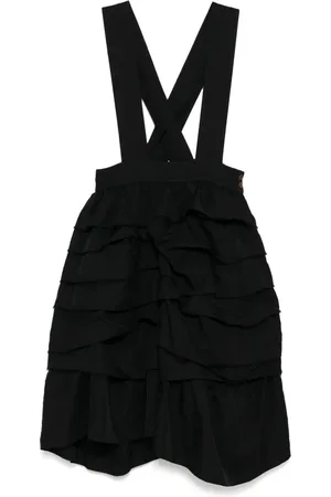 Comme des Garçons Raw edge pinafore dress