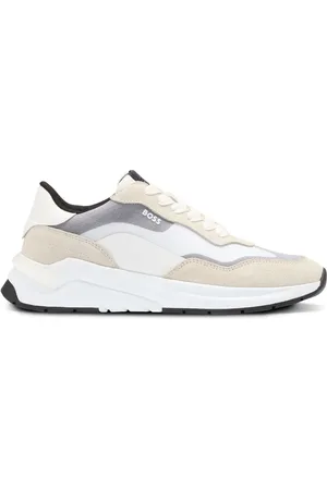 HUGO BOSS Suede-panelling sneakers