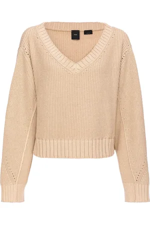 Pinko V-neck drop-shoulder jumper