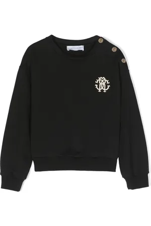 Roberto Cavalli Embroidered-logo cotton sweatshirt