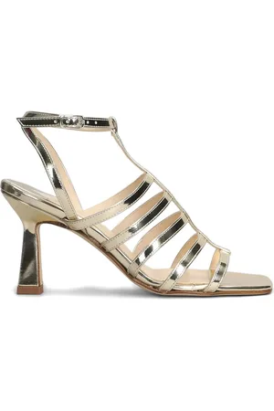 ANNA F. 90mm metallic sandals