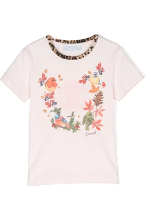 Roberto Cavalli Bird-print crew-neck T-shirt