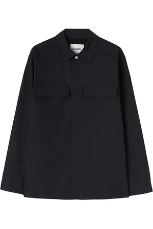 Jil Sander Logo-tag cotton shirt