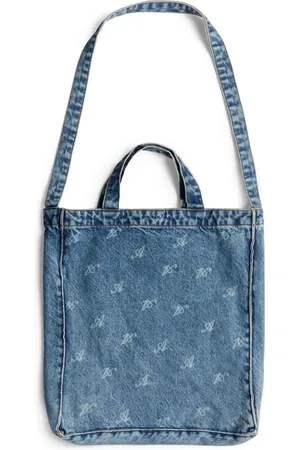Axel Arigato Dune script denim tote bag