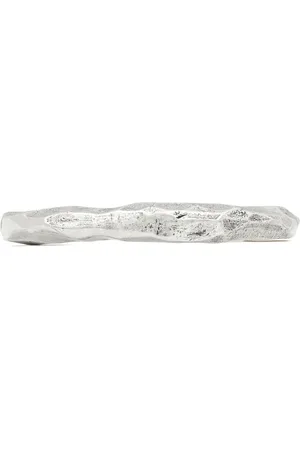 Saint Laurent Hammered-effect bangle