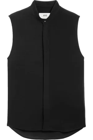 Ami Ami de Coeur-embroidery sleeveless shirt