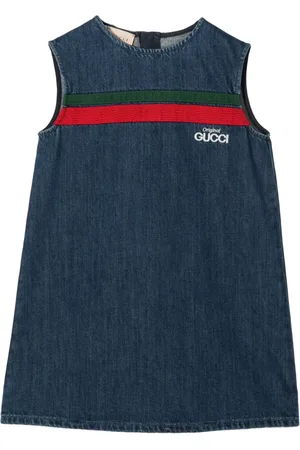 Gucci Original Gucci Web denim dress