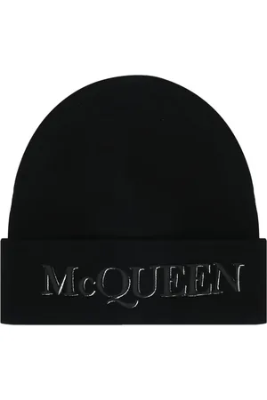 Alexander McQueen Embroidered-logo beanie