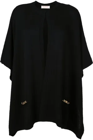 VALENTINO GARAVANI Chain-link cashmere cape