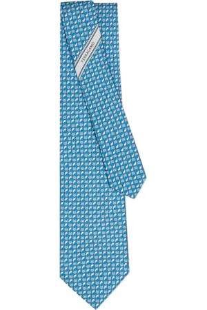 Salvatore Ferragamo Fox-print silk tie