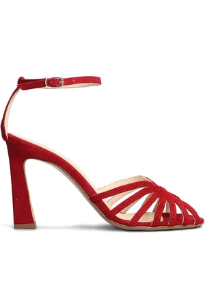 ANNA F. 100mm suede sandals