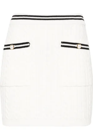 Alessandra Rich Cable-knit mini skirt