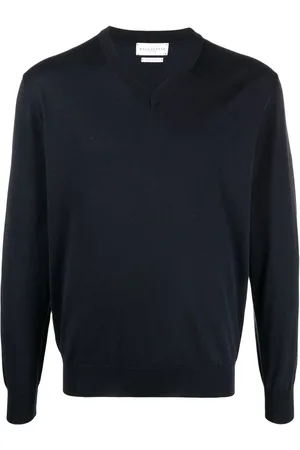 BALLANTYNE Fine-knit V-neck jumper
