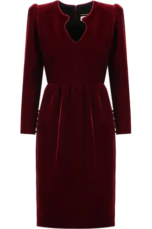 Saint Laurent Knee-length long-sleeve dress