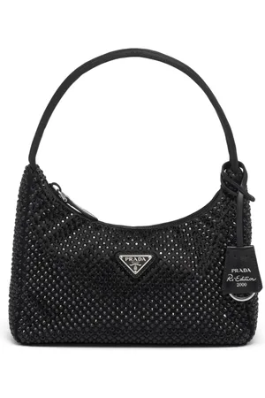 Prada Re-Edition 2000 crystal-embellished mini bag