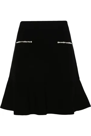 Liu Jo Logo-plaque knitted skirt
