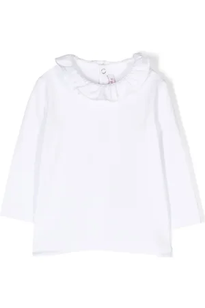 Il gufo Ruffled-collar long-sleeve top