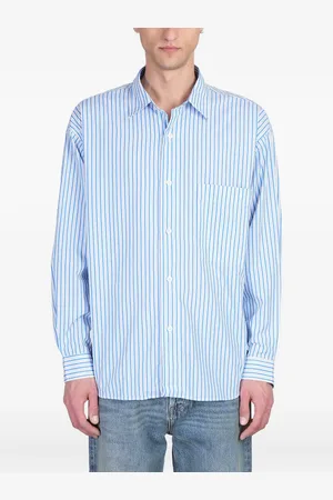 AMISH Striped poplin shirt