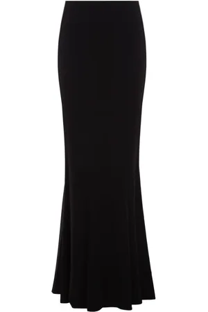 Saint Laurent Asymmetric-hem maxi skirt
