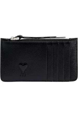 Ami Logo leather cardholder