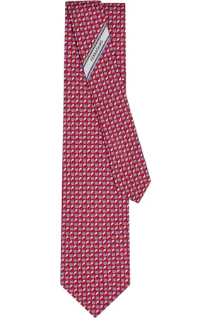 Salvatore Ferragamo Fox-print silk tie