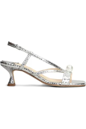 ANNA F. 60mm snake skin-print sandals
