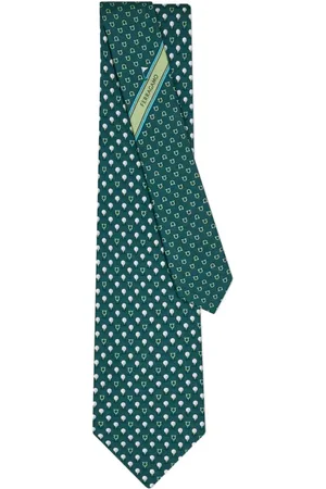 Salvatore Ferragamo Golf-patterned silk tie