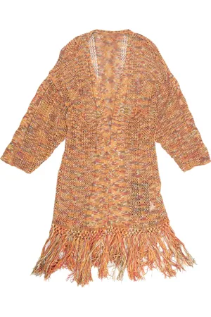 YANGKEHAN Fringed knit coat