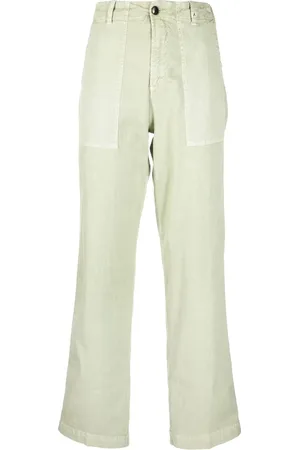 MYTHS Tonal-stitching two-pocket straight-leg trousers