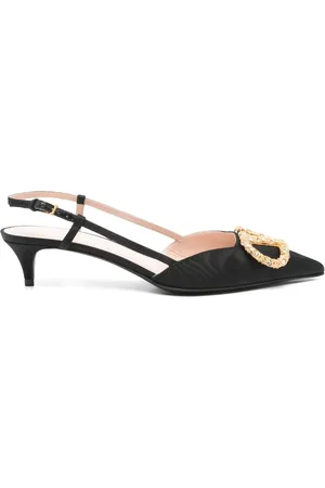 VALENTINO GARAVANI 50mm Vlogo slingback pumps
