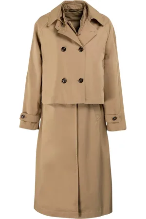 MOORER Cotton trench coat