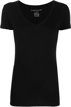 Majestic V-neck sleeveless T-shirt