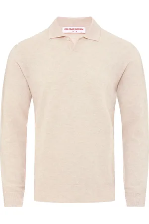 Orlebar Brown Bruno longsleeved cashmere polo shirt