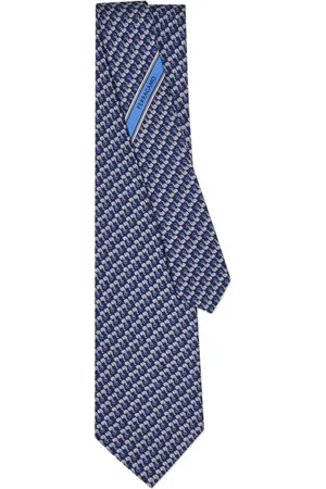 Salvatore Ferragamo Elephant-printed silk tie