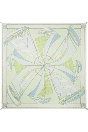 Tory Burch Sailboat-print silk scarf