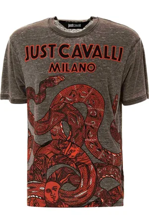 Roberto Cavalli Snake-print T-shirt