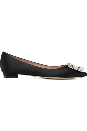 Manolo Blahnik Hangisi buckle ballerinas