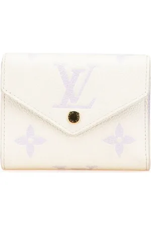 LOUIS VUITTON 2021-2024 Bicolor Monogram Empreinte Giant Victorine Wallet small wallets
