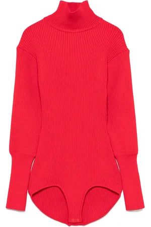 MAGDA BUTRYM Ribbed high-neck bodysuit