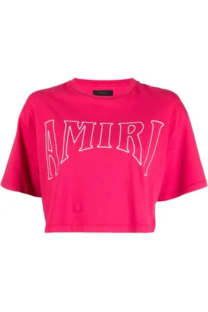 AMIRI Logo-print cropped T-shirt