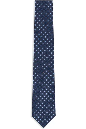 Ermenegildo Zegna Geometric-print silk tie