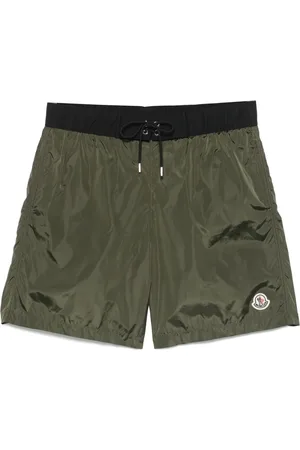 Moncler Logo-appliqué swim shorts
