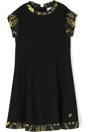 Roberto Cavalli Art deco-print border dress